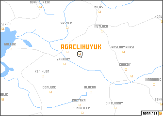 map of Ağaçlıhüyük