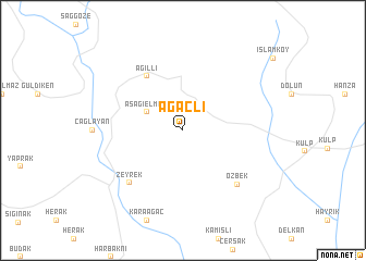 map of Ağaçlı