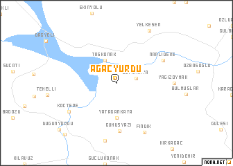 map of Ağaçyurdu