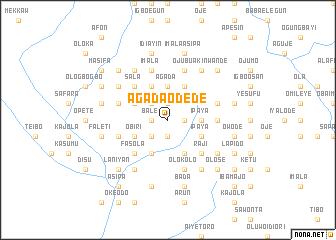 map of Agada Odede