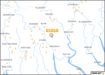 map of Agada
