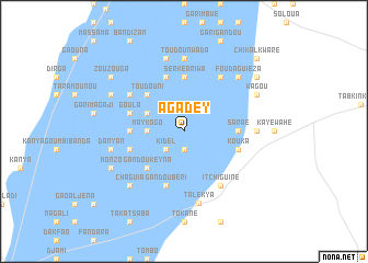 map of Agadey