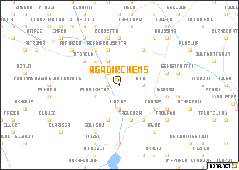 map of Agadir Chems