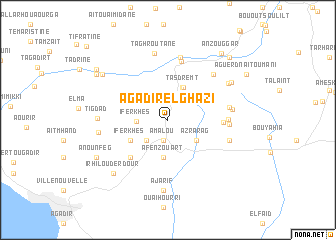 map of Agadir el Ghazi