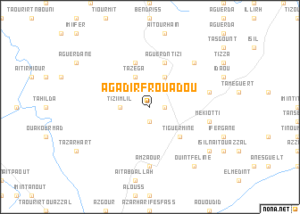 map of Agadir Frouadou