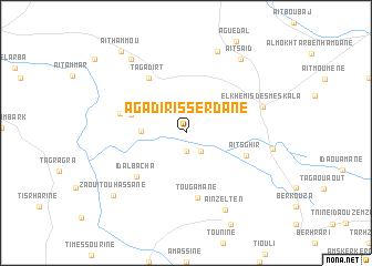 map of Agadir Isserdane
