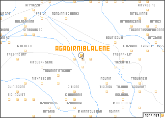 map of Agadir nʼ Iblalene