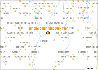 map of Agadir nʼIgourramene