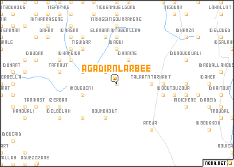 map of Agadir nʼLarbee