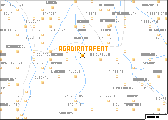 map of Agadir nʼTafent