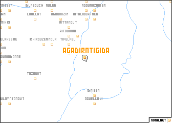 map of Agadir nʼTigida
