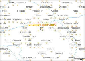 map of Agadir Touksous