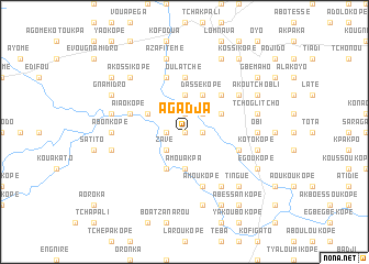 map of Agadja