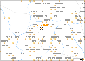 map of Agadji