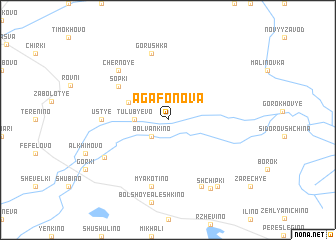 map of Agafonova