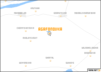 map of Agafonovka