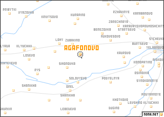 map of Agafonovo