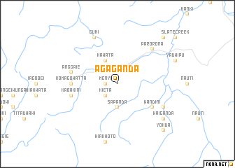 map of Agaganda