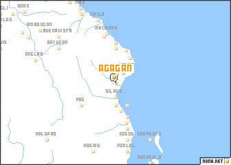 map of Agagan