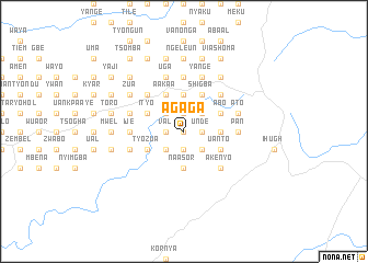 map of Agaga