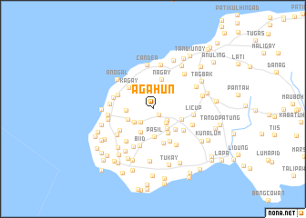 map of Agahun