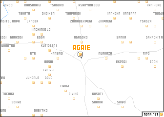 map of Agaie
