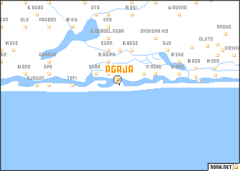 map of Agaja