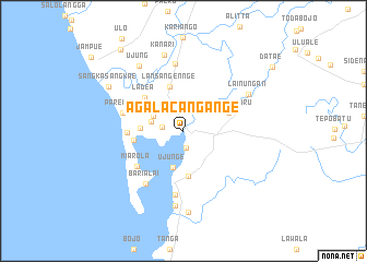 map of Agalacangange