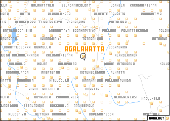 map of Agalawatta