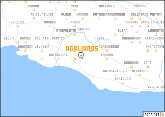 map of Agalianós