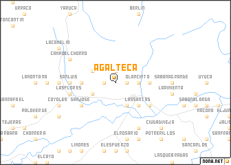 map of Agalteca