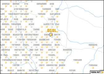 map of Agal