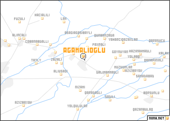 map of Ağamalıoğlu