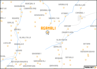 map of Ağamalı