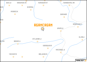 map of Ağamçağam