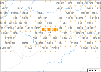 map of Agamgbe