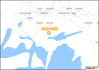 map of Agana Bo