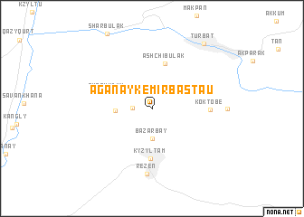 map of (( Aganay-Kemir-Bastau ))
