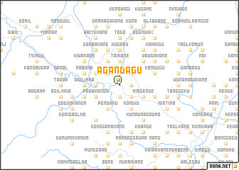 map of Agandagu