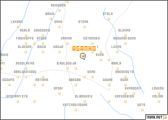 map of Aganho