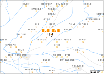 map of Aganusan