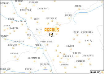 map of Ağanus