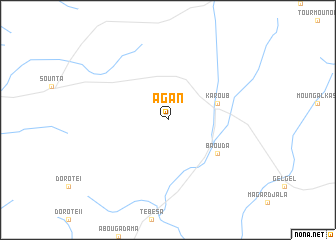 map of Agan