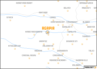 map of Agapia