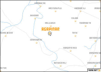 map of Ağapınar