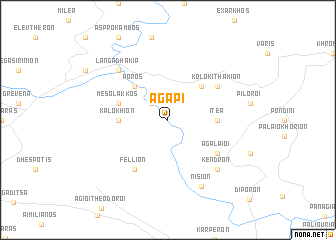 map of Agápi