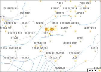 map of Agápi