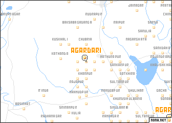 map of Āgardāri