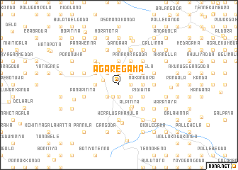 map of Agaregama