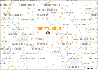 map of Āgar Tījkolā